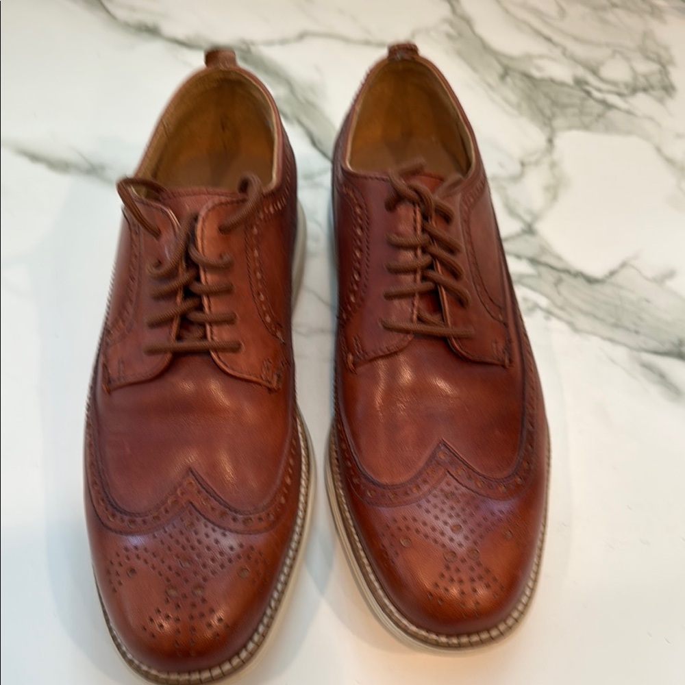 Cole Haan Grand .OS Classic Brown Leather Men's Dress Shoes
